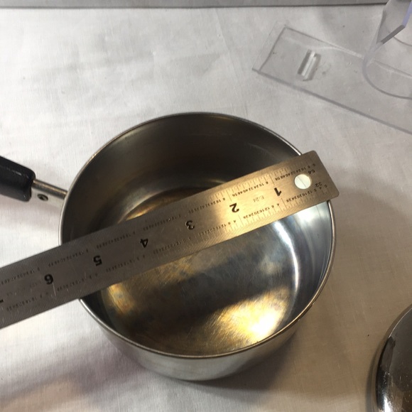 Vintage Revere Ware copper bottom stainless 1 quart saucepan with lid - Picture 6 of 8